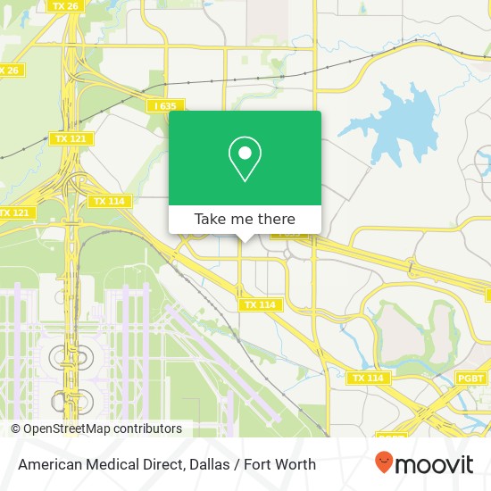 Mapa de American Medical Direct