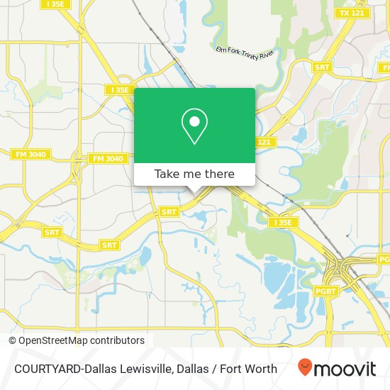 Mapa de COURTYARD-Dallas Lewisville