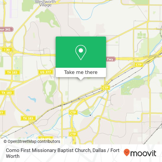 Como First Missionary Baptist Church map