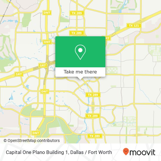 Capital One Plano Building 1 map