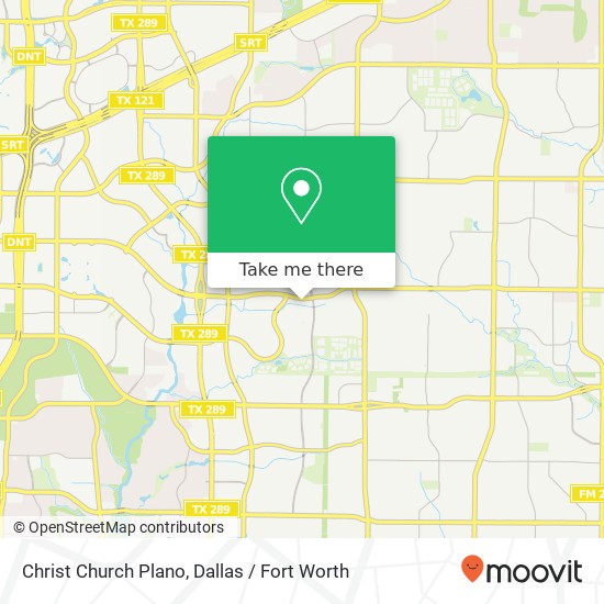 Mapa de Christ Church Plano