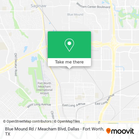 Mapa de Blue Mound Rd / Meacham Blvd