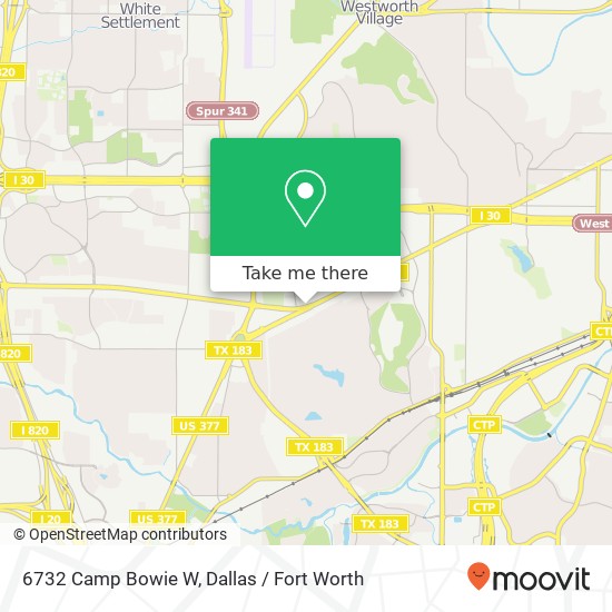 Mapa de 6732 Camp Bowie W