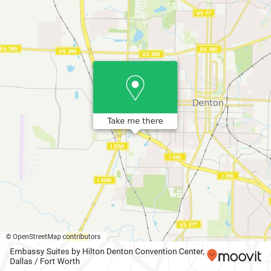 Mapa de Embassy Suites by Hilton Denton Convention Center