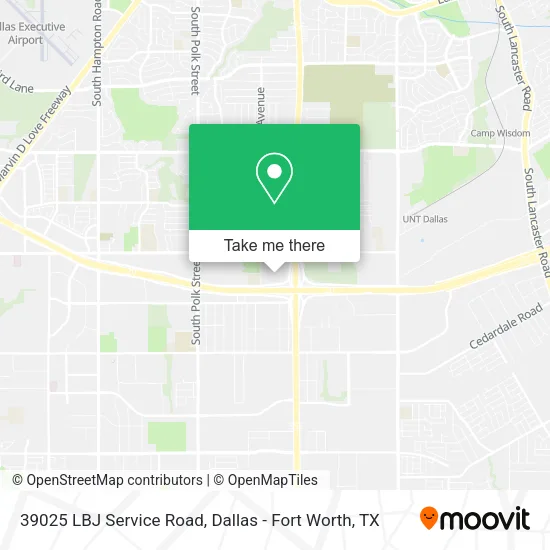 39025 LBJ Service Road map