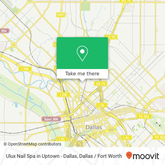 Ulux Nail Spa in Uptown - Dallas map