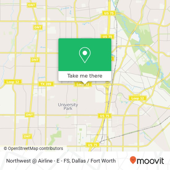 Northwest @ Airline - E - FS map