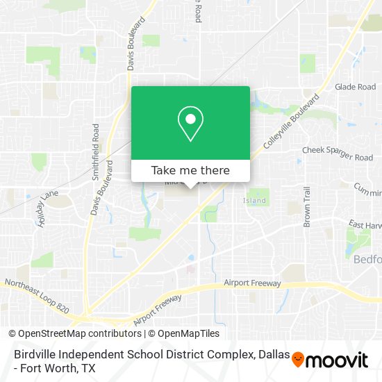Mapa de Birdville Independent School District Complex