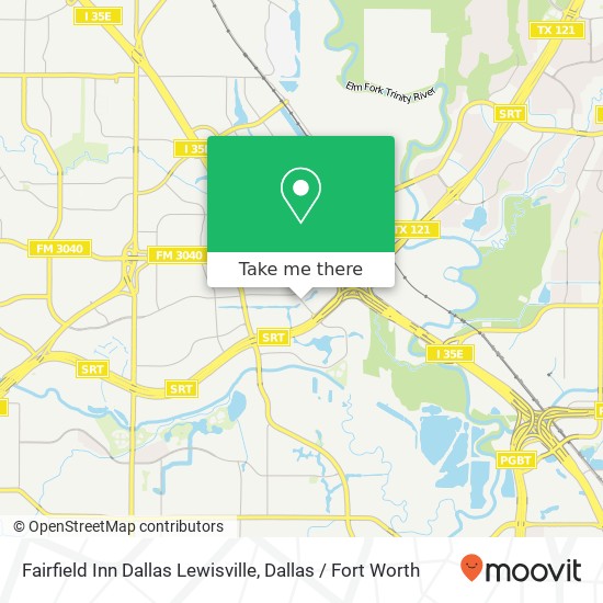 Fairfield Inn Dallas Lewisville map