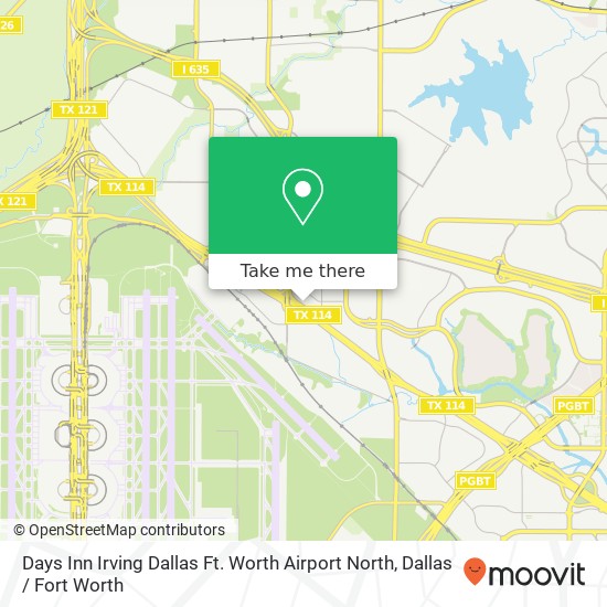 Mapa de Days Inn Irving Dallas Ft. Worth Airport North