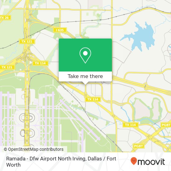 Mapa de Ramada - Dfw Airport North Irving