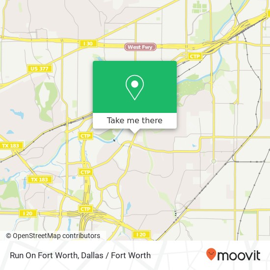 Mapa de Run On Fort Worth