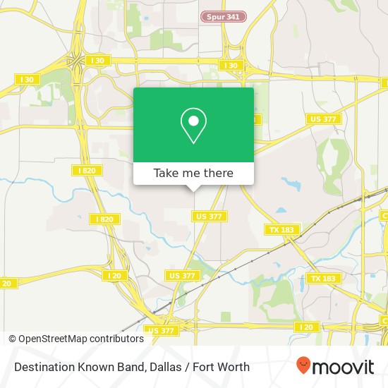 Destination Known Band map