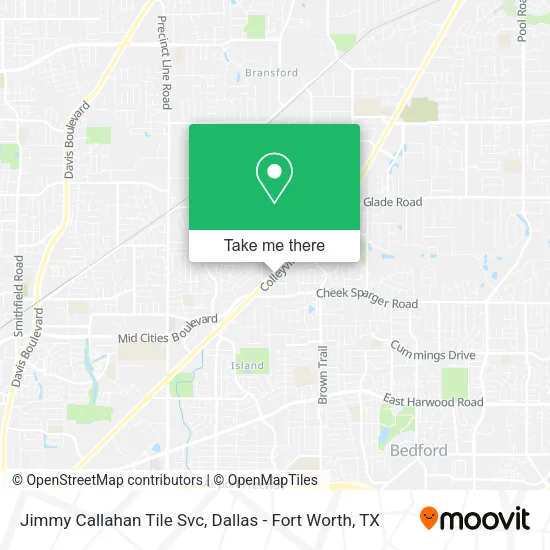Jimmy Callahan Tile Svc map