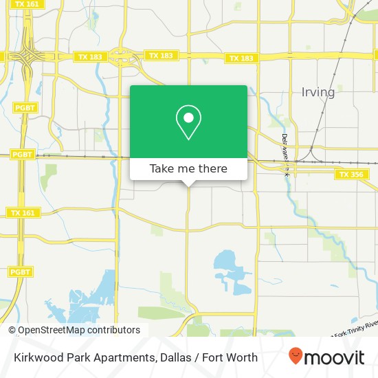 Mapa de Kirkwood Park Apartments