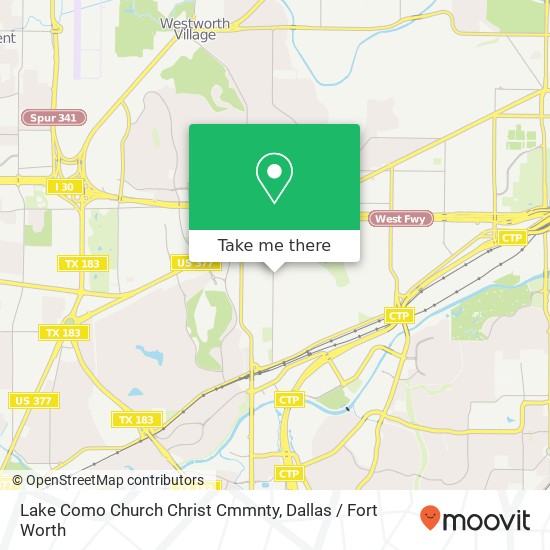 Lake Como Church Christ Cmmnty map