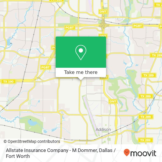 Allstate Insurance Company - M Dommer map