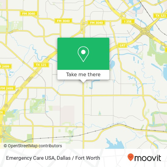 Emergency Care USA map