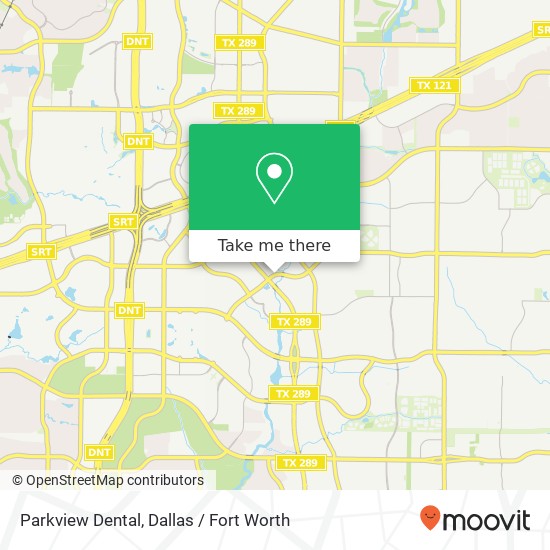 Parkview Dental map