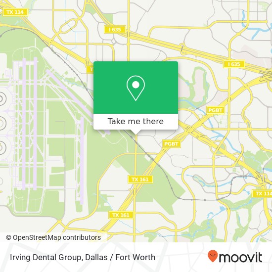 Mapa de Irving Dental Group