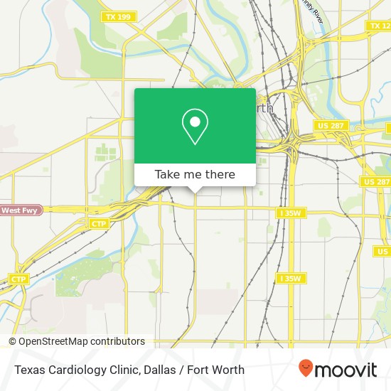 Texas Cardiology Clinic map