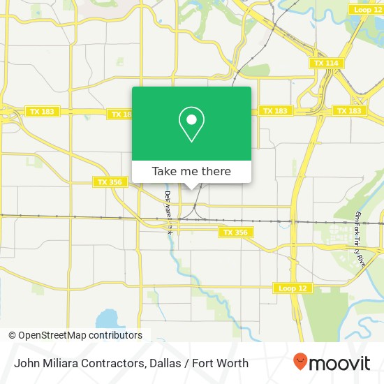 John Miliara Contractors map