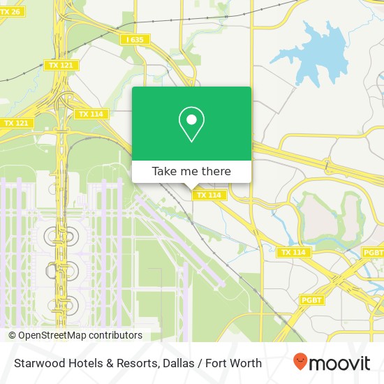 Starwood Hotels & Resorts map