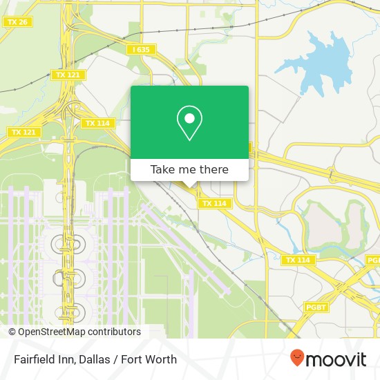 Fairfield Inn map