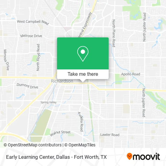 Early Learning Center map