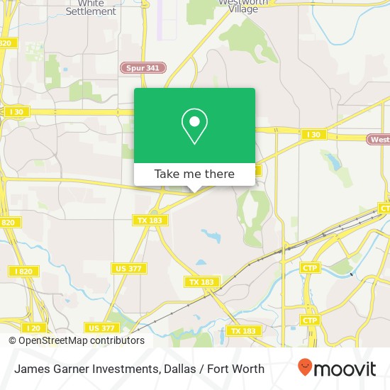 Mapa de James Garner Investments