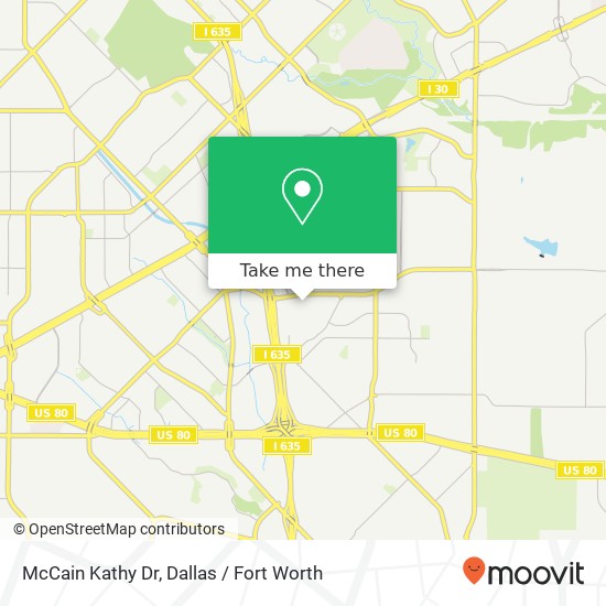 McCain Kathy Dr map