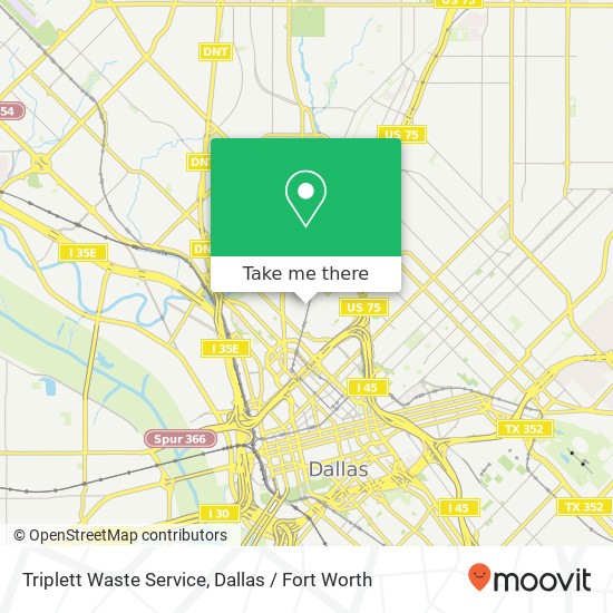 Triplett Waste Service map