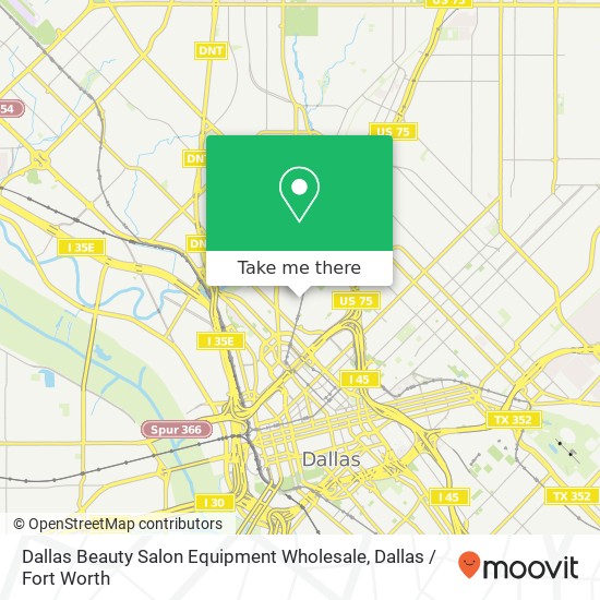 Dallas Beauty Salon Equipment Wholesale map
