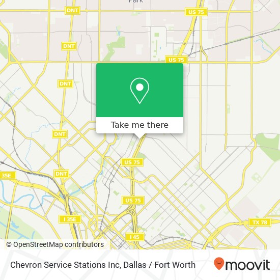 Chevron Service Stations Inc map