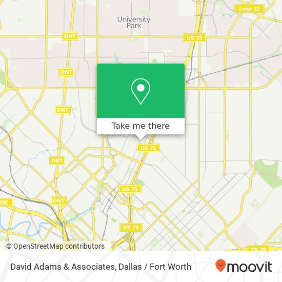 David Adams & Associates map