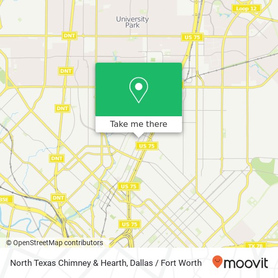 North Texas Chimney & Hearth map