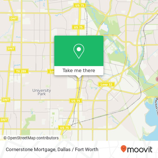 Mapa de Cornerstone Mortgage