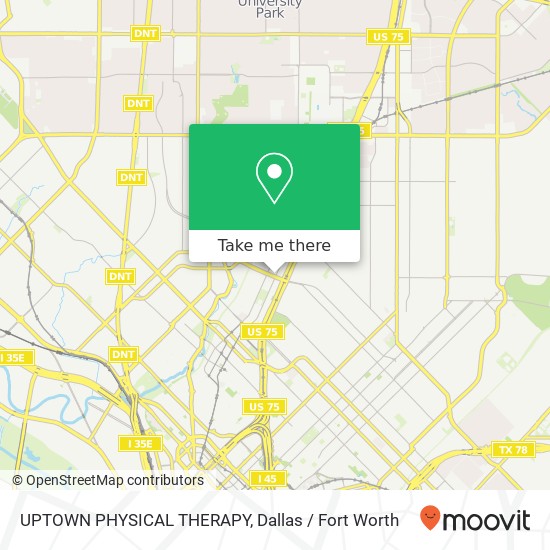 UPTOWN PHYSICAL THERAPY map