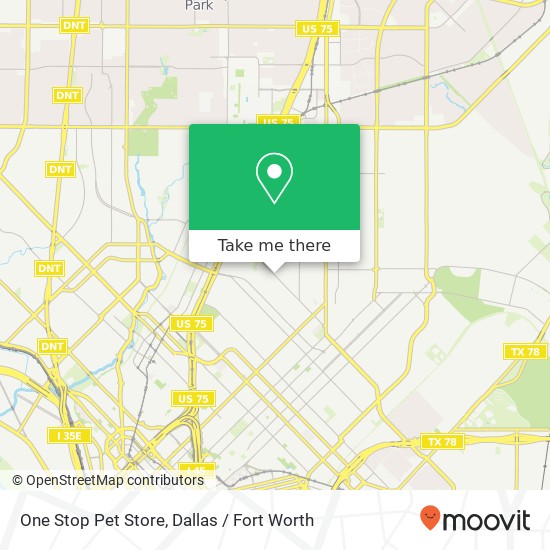 One Stop Pet Store map