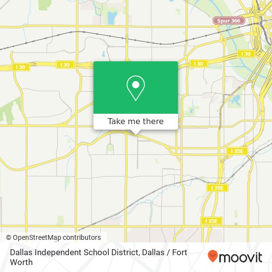 Dallas Independent School District map