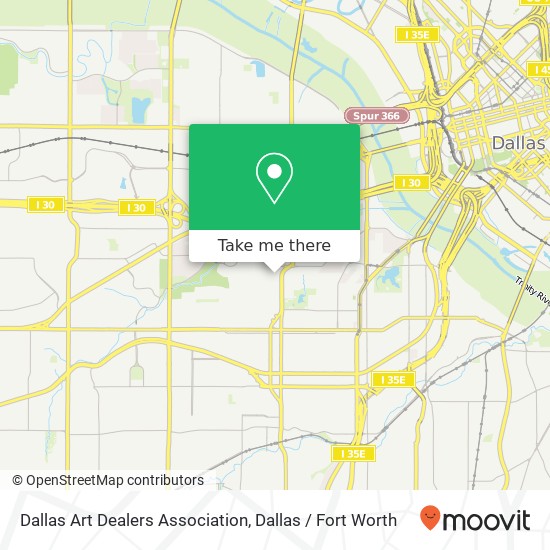 Dallas Art Dealers Association map