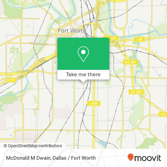 McDonald M Dwain map
