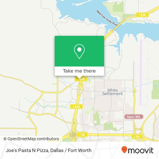 Joe's Pasta N Pizza map