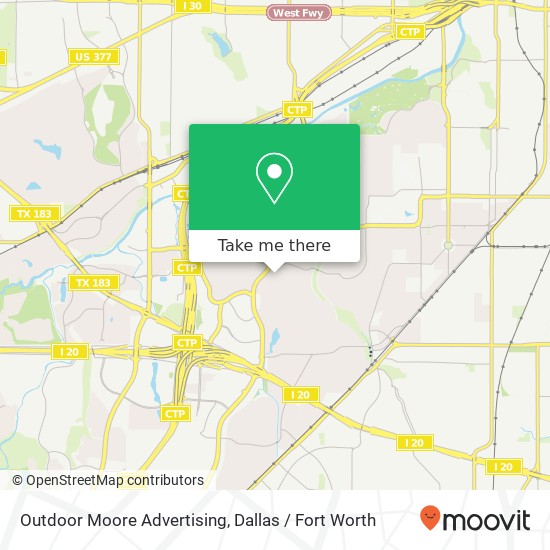 Mapa de Outdoor Moore Advertising