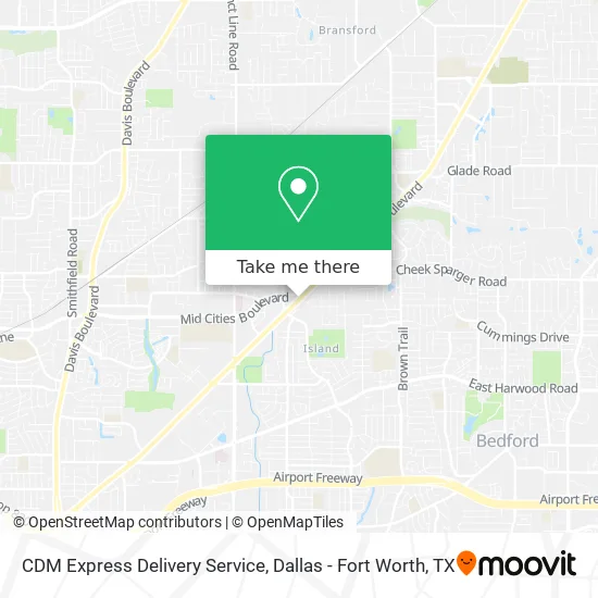 CDM Express Delivery Service map