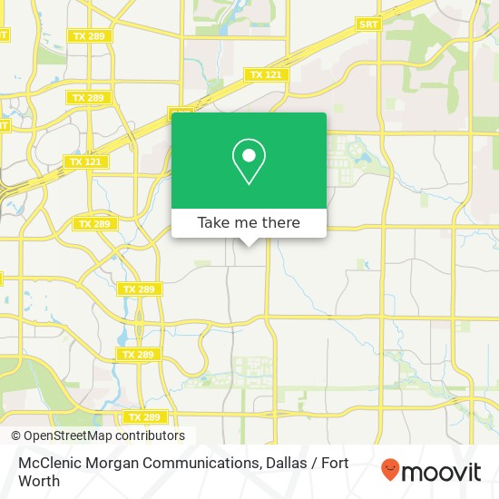 McClenic Morgan Communications map