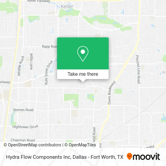 Hydra Flow Components Inc map