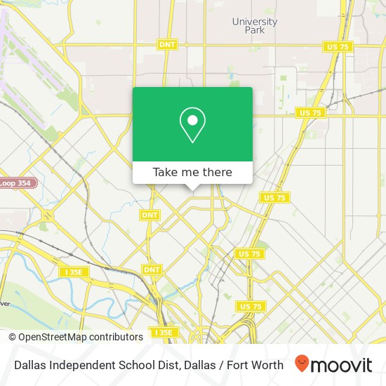 Mapa de Dallas Independent School Dist