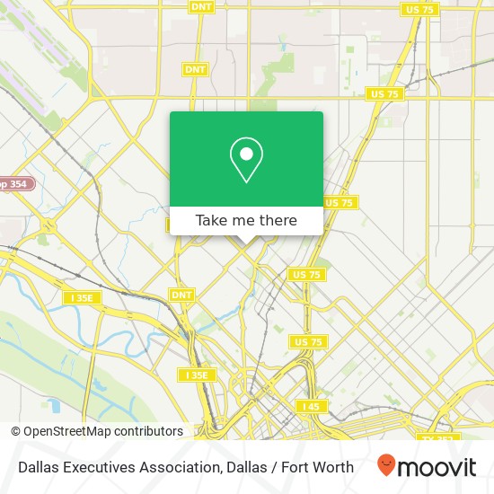 Mapa de Dallas Executives Association