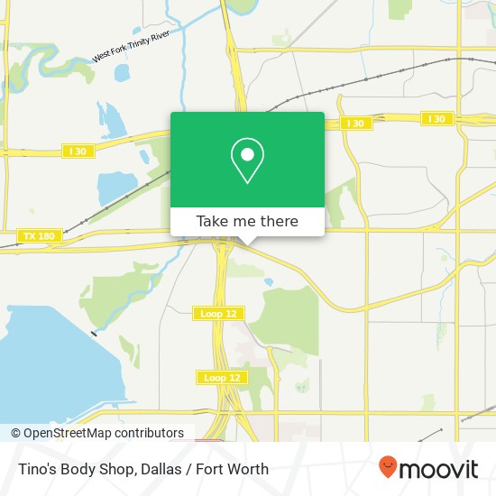 Tino's Body Shop map